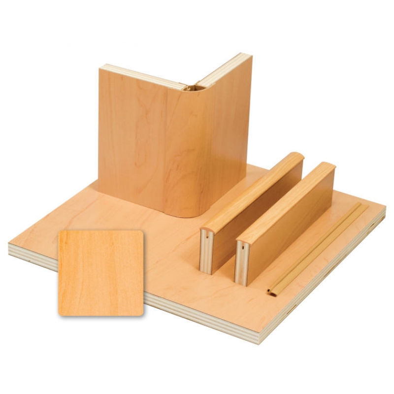 Möbelbauplatte Pappelsperrholz mit Schichtstoff Apfel