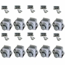 Push Lock Schlösser - Mini - 26mm Rosette+Knopf - 10er...