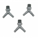 Y-Einschraubtülle - 3er Set - 1/2 - 10/12mm - gerade 125°