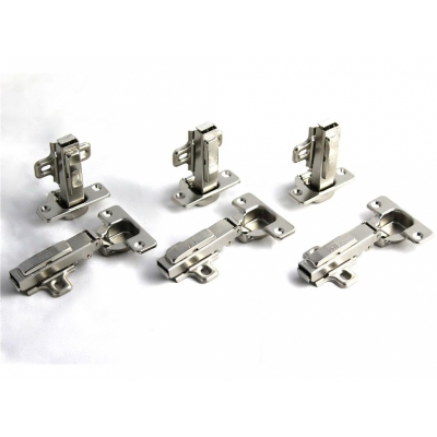 ClipOn Scharnier mit Kreuzmontageplatte - 6er Set -...