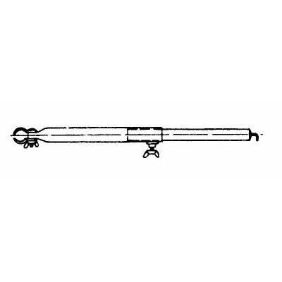 Dachhakenstange 170-250 cm aus Stahl 22 mm - Firststange