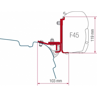 Fiamma Kit Brandrup VW T5/T6 für F45