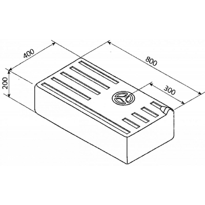 Wassertank 59l - V5-17 - 800x400x200mm