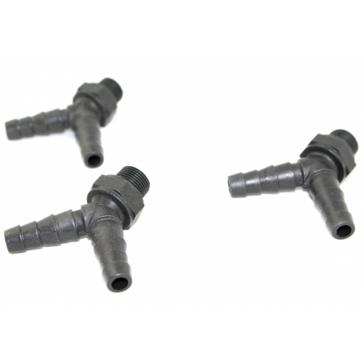 Y-Einschraubtülle - 3er Set - 3/8 - 10/12mm - gerade 125°