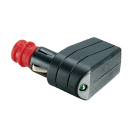 Winkelstecker 12 V m. Adapter