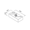 Wassertank 59l  - V5-17 - 800x400x200mm