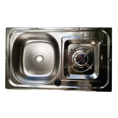 Einflammen- Kocher/Spülenkombination - 1700 Watt mit Zündsicherung