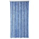 Chenille Flauschvorhang - 100x200 - blau/blau