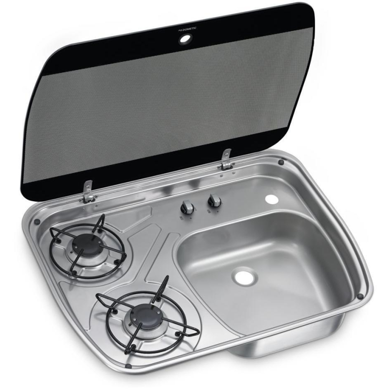 Kombination-Dometic-Kocher-Spüle-mit-Glasabdeckung-600x-445mm-Edelsta, 399,00 €