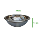 Spüle Edelstahl rund 30 cm - Tiefe 14 cm - ohne Abfluss