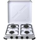 Cago Gaskocher 4-flammig 50 mbar mit Deckel weiss