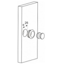 Push Lock Druckknopf Rosette 3er Set (silber)