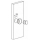 Push Lock Druckknopf Rosette 3er Set (silber)