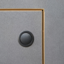 Push Lock Schlösser - Mini - 26mm Rosette+Knopf - 3er Set - dunkelgrau