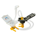 Externer Duschanschluss mit Steckdose schwarz