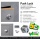 Push Lock Schlösser - Mini - 26mm Rosette+Knopf - 5er Set - silber