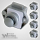 Push Lock Schlösser - Mini - 26mm Rosette+Knopf - 5er Set - silber