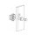 Push Lock Schlösser - Mini - 26mm Rosette+Knopf - 5er Set - silber