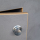 Push Lock Schlösser - Mini - 26mm Rosette+Knopf - 5er Set - silber
