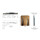Wandklapptisch mit Edelstahl Klappenaussteller Apfelholz Dekor B35 x T31 cm