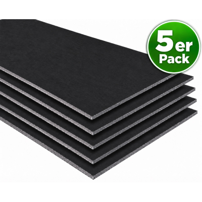 X-Trem Isolator schwarz - 100 x 100cm - 20mm - 5er Set