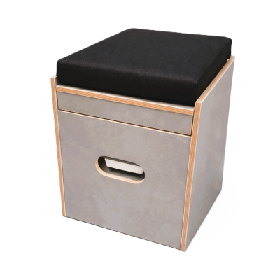 Toilettenhocker grau für Porta Potti 165/365 inkl. Polster schwarz ohne Toilette