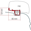 Montageadapter für Markise F40 Van - VW T5/T6 ab 2003