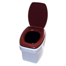 Komplettset Carysan Trockentoilette / Gartentoilette / Eimertoilette / Camping-Toilette mit Stoffhocker