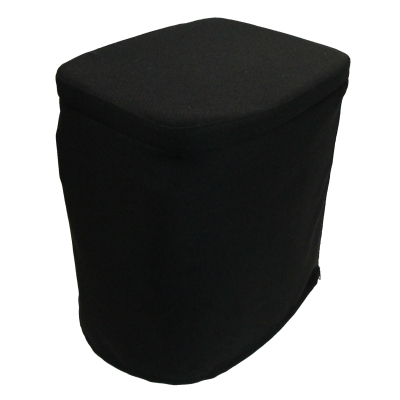 Stoffhocker schwarz für Carysan Gartentoilette Eimertoilette ohne Toilette