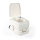 Stoffhocker schwarz mit Fiamma Bi-Pot 30 - mit Polster und Toilette