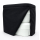 Stoffhocker schwarz mit Fiamma Bi-Pot 34 - mit Polster und Toilette