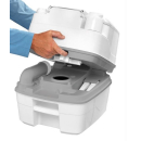 Stoffhocker schwarz für Thetford Porta Potti 145 mit Polster inkl. Toilette