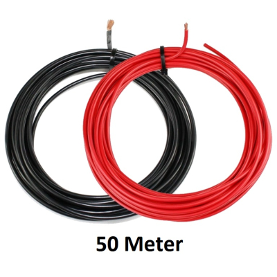 KFZ Universalkabel Set - FLRY Typ B - 4mm² - Rot + Schwarz - 50m