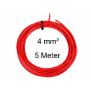 KFZ Universalkabel - FLRY Typ B - 4mm² - Rot - 5m