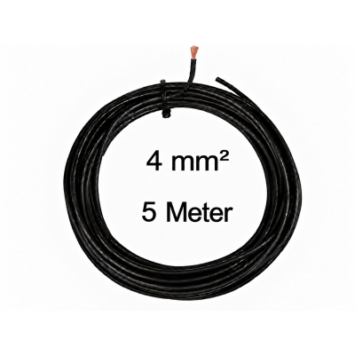 KFZ Universalkabel - FLRY Typ B - 4mm² - Schwarz - 5m