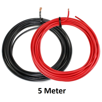 KFZ Universalkabel Set - FLRY Typ B - 4mm² - Rot + Schwarz - 5m