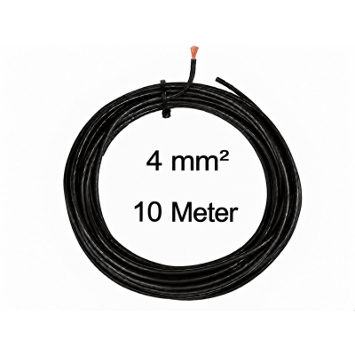 KFZ Universalkabel - FLRY Typ B - 4mm² - Schwarz - 10m