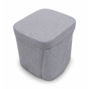 Stoffhocker grau mit Polster für Thetford Porta...