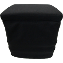 Stoffhocker schwarz für Thetford Porta Potti 345 mit Polster und Toilette