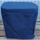 Stoffhocker blau mit Polster für Thetford Porta Potti 165/365