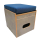 Toilettenhocker grau passend zur Porta Potti 335 inkl. Polster blau ohne Toilette