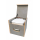 Toilettenhocker grau mit Toilette Porta Potti 145 - Polster blau Stauraum Hocker