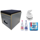 Toiletten Hocker  für Porta Potti 145 Polster blau...
