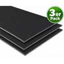 X-Trem Isolator schwarz - 200 x 100cm - 10mm - 3er Set
