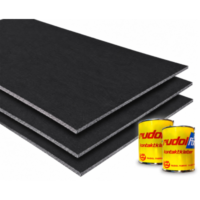 X-Trem Isolator 200 x 50cm - 20mm - 3er Set - inkl. 2x Rudolfix 640g Kontaktkleber