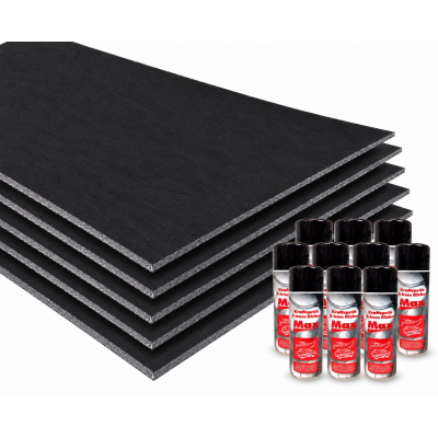 X-Trem Isolator 200 x 100cm - 10mm - 5er Set - inkl. 10x Sprühkleber X-Trem