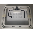 Serviceklappe Crusader EDU 350 - 365 x 296 mm - weiß inkl. ATEC ALL Scheibendichtmasse - schwarz