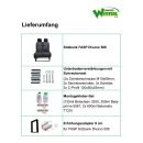 Sitzbank Schlafsitzbank FASP Divano 506 Bedienhebel rechts - grau/schwarz - mit Isofix - inkl. Erhöhungsadapter