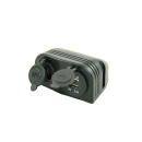 Aufbausteckdose - 12V Steckdose + 2x USB Ladegerät