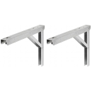 Klappkonsole verzinkt - 30x20cm - 3 Stufen - 2er Set
